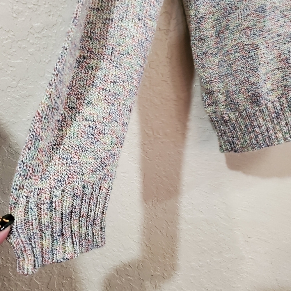 Laura Scott Ribbed Knit Confetti Colored Soft Sweater Size XL - Picture 5 of 10